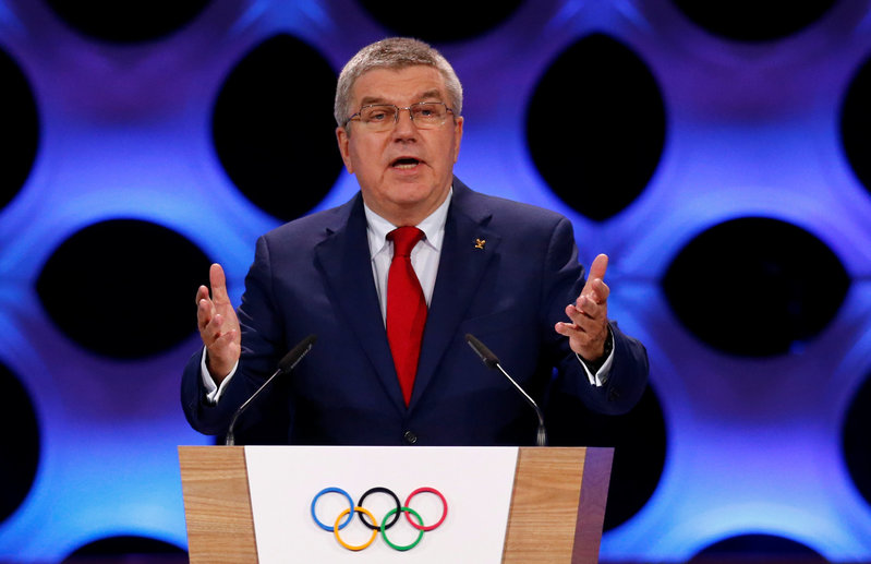 International Olympic Committee (IOC) President Thomas Bach attends the 131st IOC session in Lima