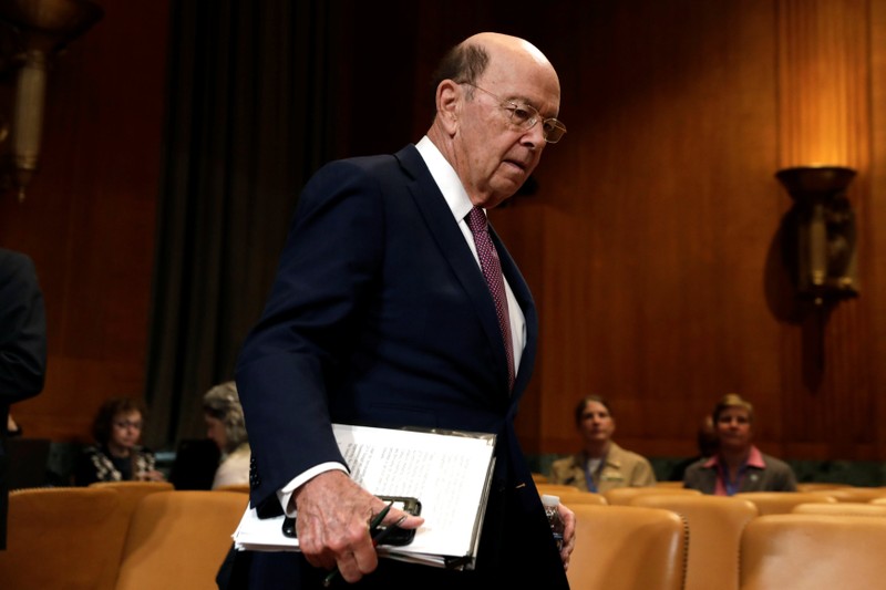 FILE PHOTO: Commerce Secretary Wilbur Ross testifies before a Senate Commerce, Justice, Science and Related Agencies Subcommittee in Washington