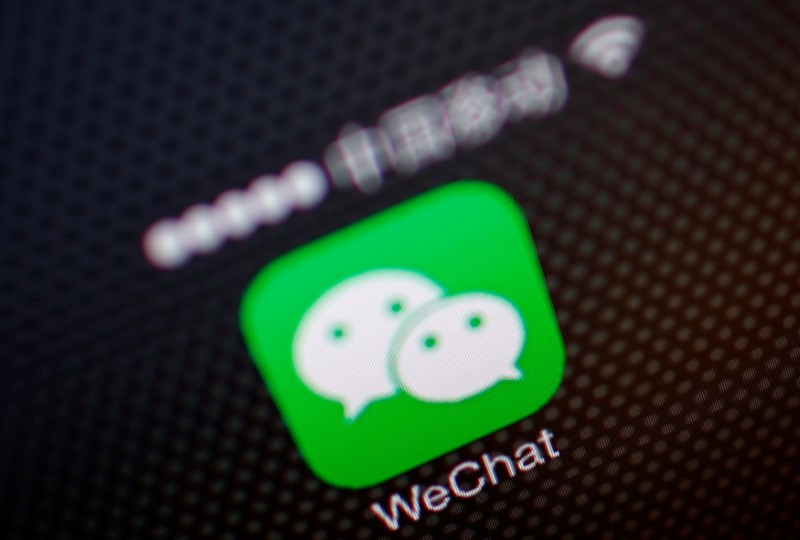 FILE PHOTO: A picture illustration shows a WeChat app icon in Beijing
