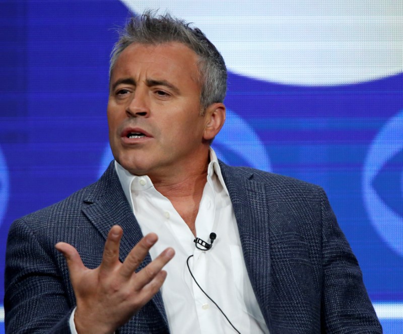 Cast member LeBlanc speaks at a panel for the television series