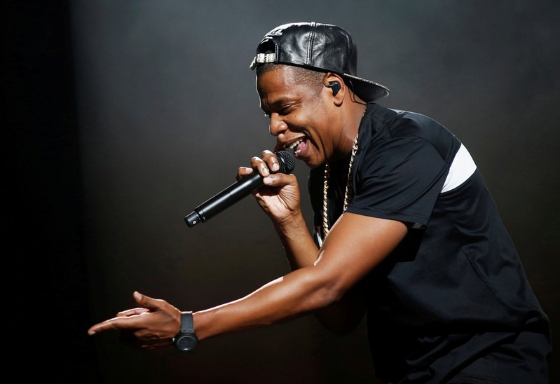 FILE PHOTO: Jay-Z performs at Bercy stadium in Paris