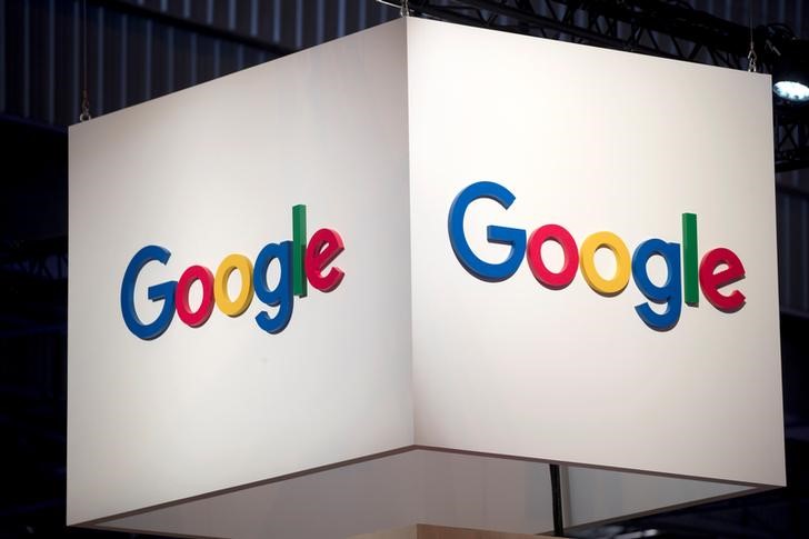 FILE PHOTO: The logo of Google is pictured during the Viva Tech start-up and technology summit in Paris