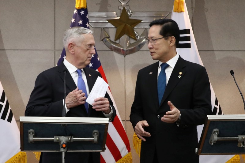 U.S. Secretary of Defense James Mattis Visits South Korea