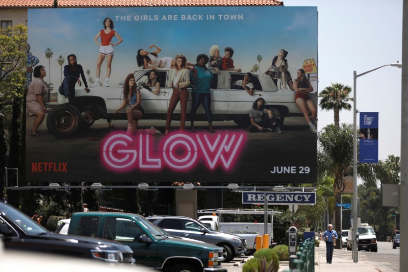 A billboard is pictured on the Sunset Strip in Los Angeles