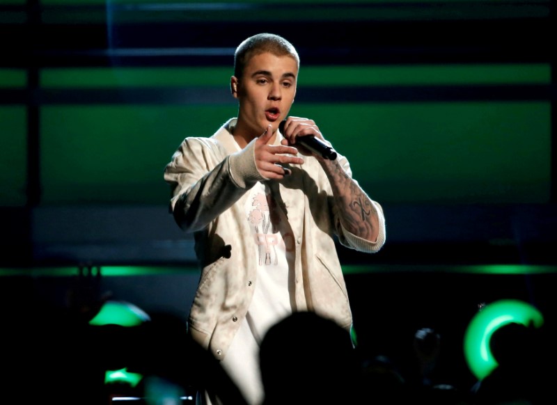 FILE PHOTO: Justin Bieber performs a medley of songs at the 2016 Billboard Awards in Las Vegas