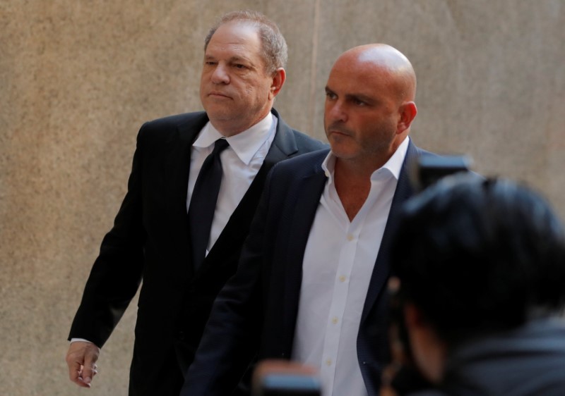 Film producer Harvey Weinstein arrives at Manhattan Criminal Court