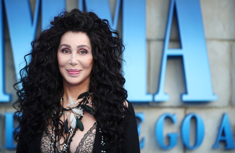 FILE PHOTO: Cher attends the world premiere of Mamma Mia! Here We Go Again at the Apollo in Hammersmith, London