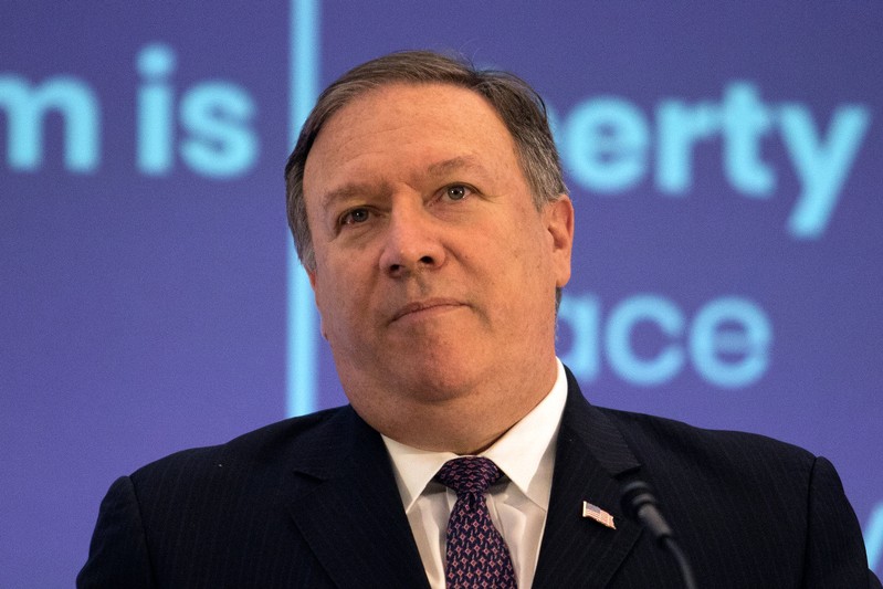 FILE PHOTO: U.S. Secretary of State Pompeo hosts religious freedom summit at the State Department in Washington