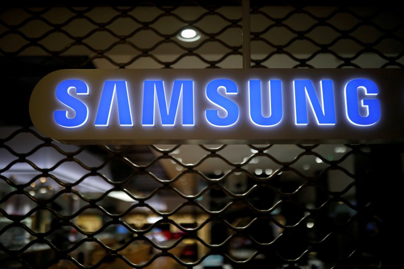 Samsung Electronics is seen at its office building in Seoul