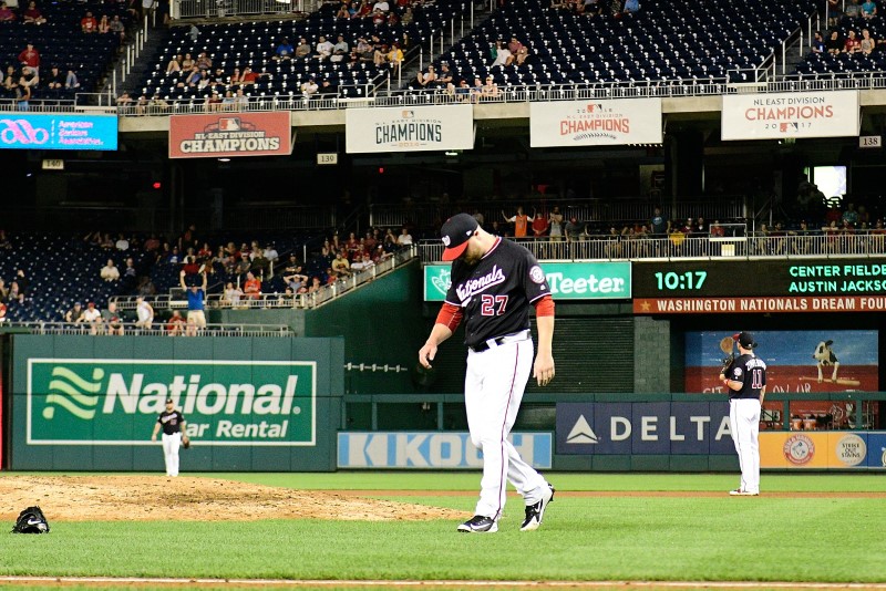 Nationals DFA Shawn Kelley after tantrum on mound