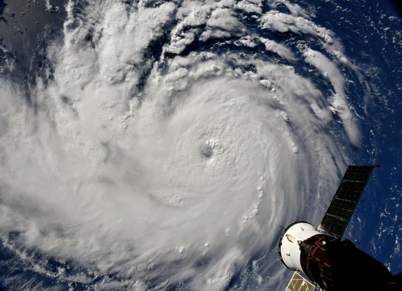 NASA handout photo of Hurricane Florence churning in the Atlantic Ocean towards the east coast of the United States