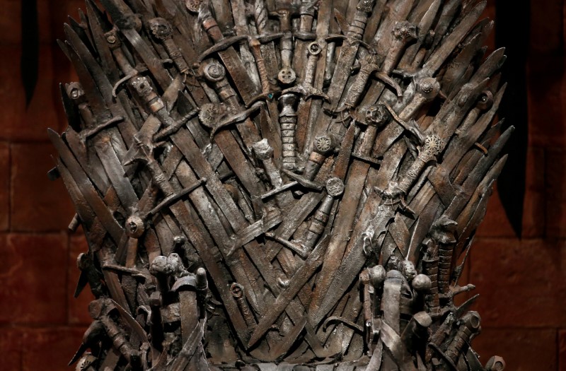 FILE PHOTO: The Iron Throne is seen on the set of the television series Game of Thrones in the Titanic Quarter of Belfast, Northern Ireland