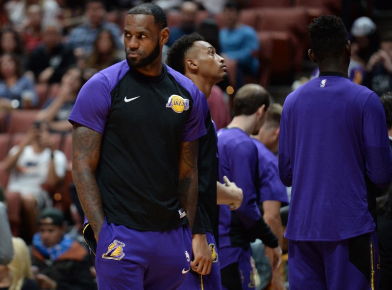 FILE PHOTO: NBA: Preseason-Los Angeles Clippers at Los Angeles Lakers