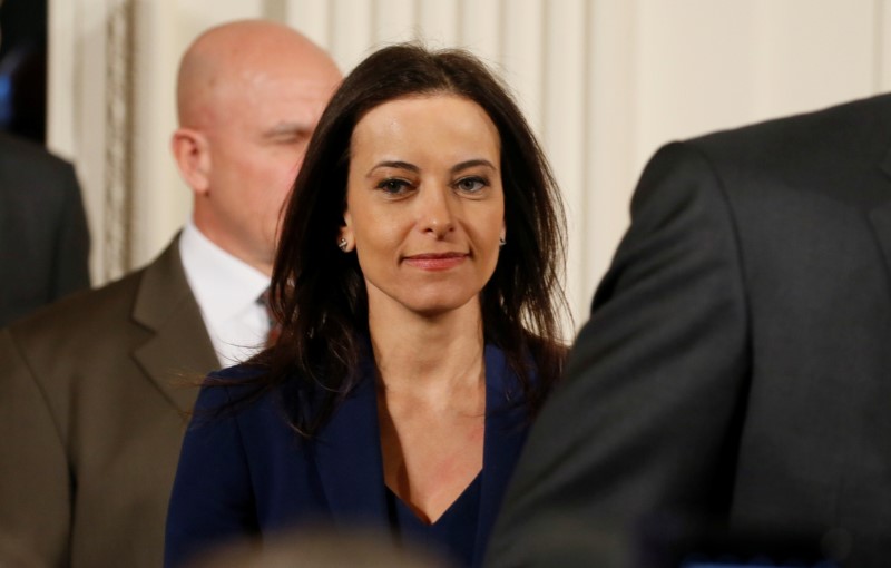 FILE PHOTO: U.S. Deputy National Security Advisor for Strategy Powell arrives to attend a news conference in the East Room of the White House in Washington