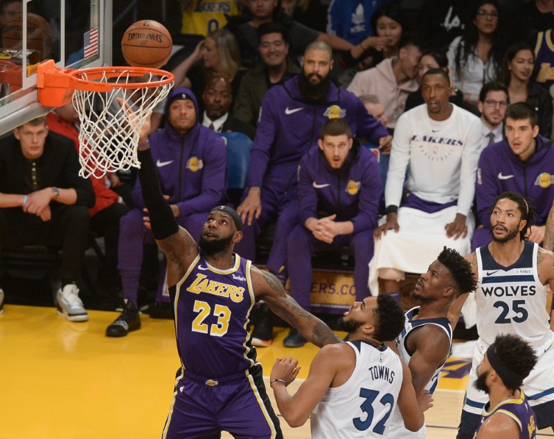 NBA: Minnesota Timberwolves at Los Angeles Lakers
