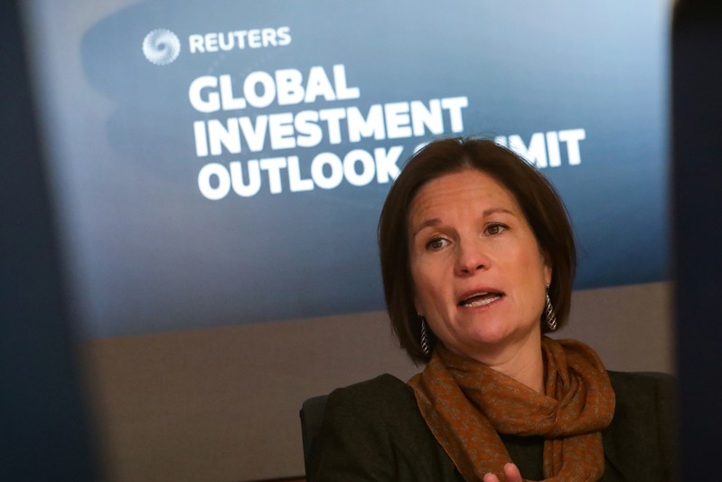 Monica Erickson, senior portfolio manager at DoubleLine Capital LP, speaks during the Reuters Global Investment 2019 Outlook Summit in New York