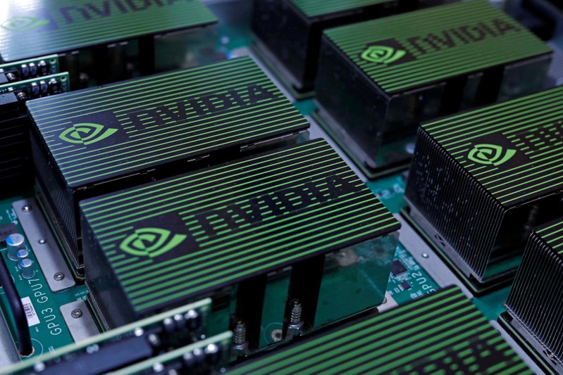 Nvidia Corporation is seen during the annual Computex computer exhibition in Taipei