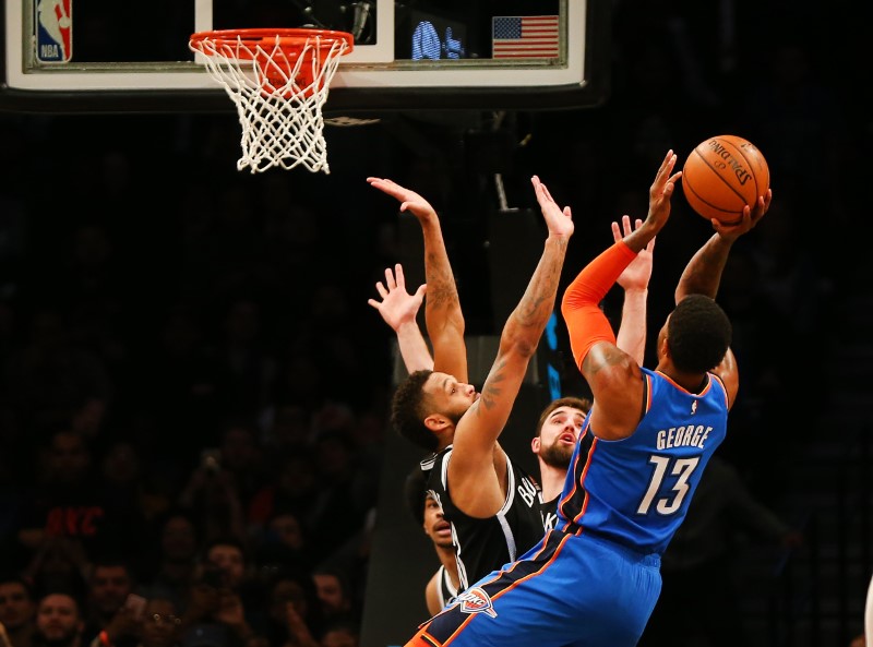 NBA: Oklahoma City Thunder at Brooklyn Nets
