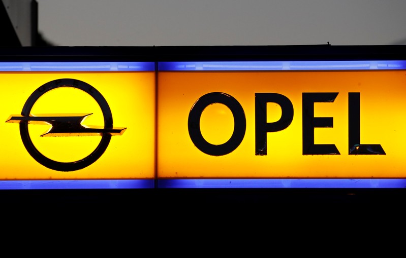 Logo of a German car manufacturer Opel is seen in Herisau