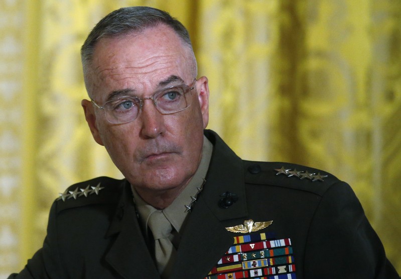 U.S. Joint Chiefs Chairman Dunford attends meeting of the National Space Council at the White House in Washington