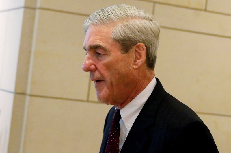 FILE PHOTO: Special Counsel Robert Mueller departs after briefing the U.S. House Intelligence Committee on Capitol Hill in Washington