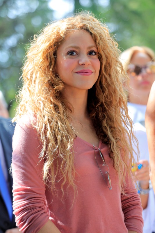 FILE PHOTO: Colombian singer Shakira visits Tannourine Cedars Reserve, in Tannourine