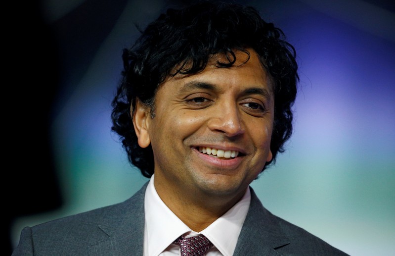 Director M. Night Shyamalan attends the European premiere of