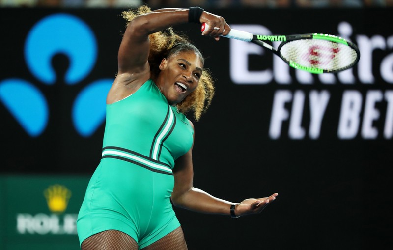 Serena eliminates Bouchard in Melbourne