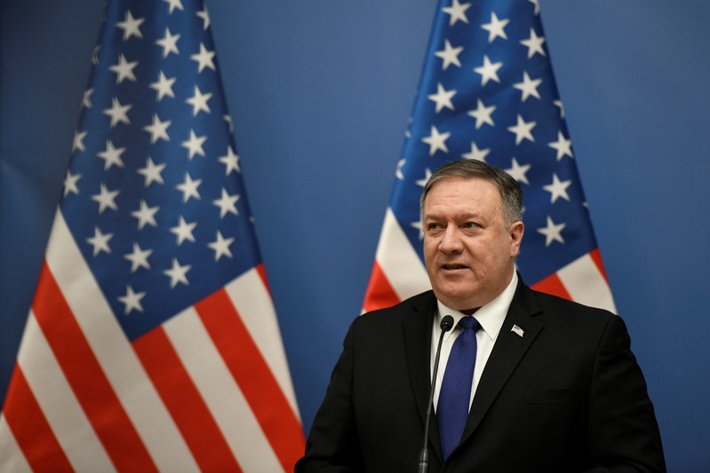 U.S. Secretary of State Pompeo attends a news conference with Hungarian Foreign Minister Szijjarto in Budapest