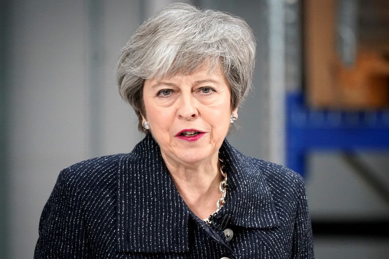 Prime Minister Theresa May speaks on Brexit ahead of next week's vote in Parliament on her revised Brexit deal in Grimsby