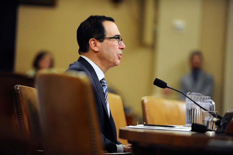 U.S. Treasury Secretary Steven Mnuchin testifies at U.S. House Ways and Means Committee hearing