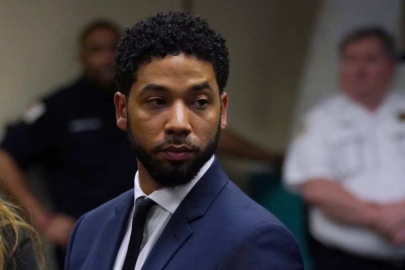 Actor Jussie Smollet makes a court appearance at the Leighton Criminal Court Building in Chicago