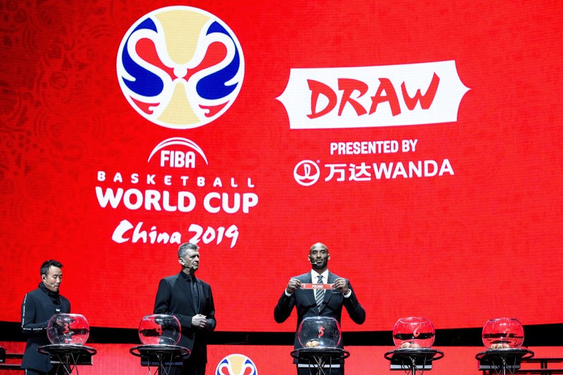 Retired NBA player Kobe Bryant draws teams for FIBA World Cup in Shenzhen