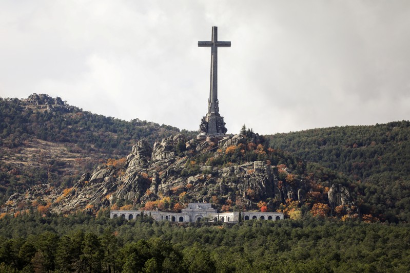 FILE PHOTO: General view of the Valle de los Caidos (Valley of the Fallen), the mausoleum holding the remains of former Spanish dictator Francisco Franco, on the 43rd anniversary of his death in San Lorenzo de El Escorial