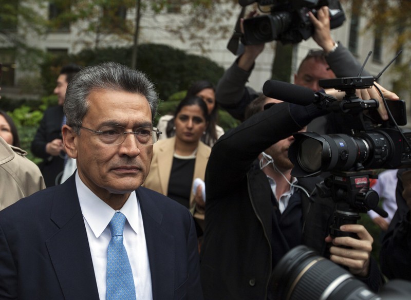 FILE PHOTO: Rajat Gupta departs Manhattan Federal Court after being sentenced in New York