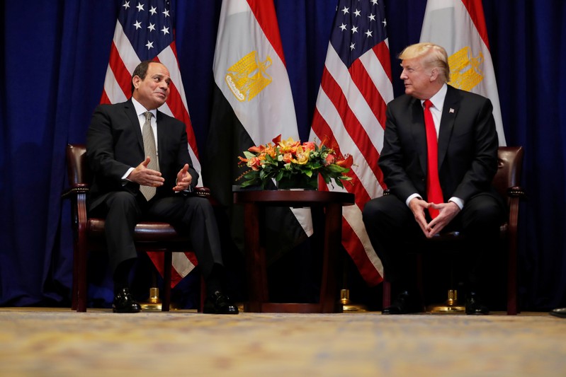 U.S. President Trump holds bilateral meeting with Egypt's President el-Sisi on the sidelines of the 73rd United Nations General Assembly in New York