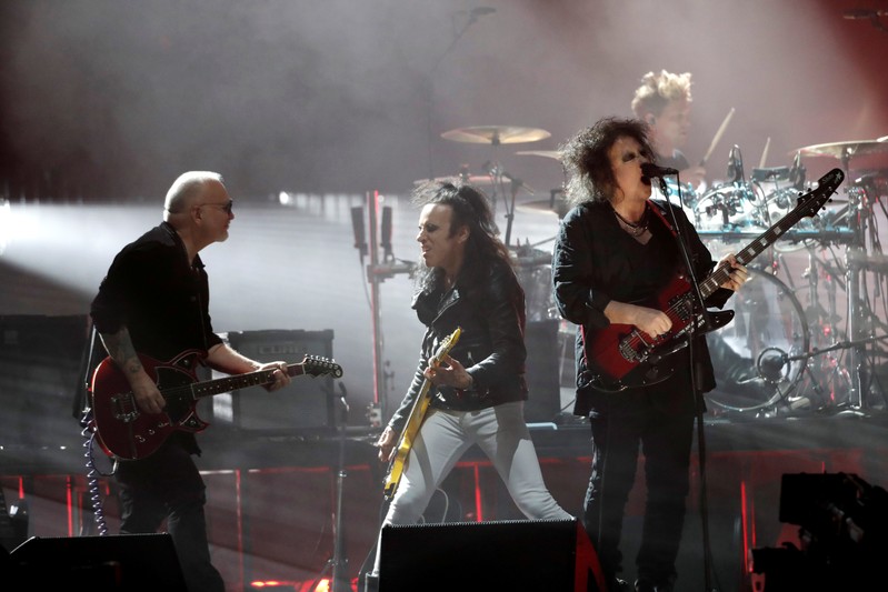 Inductee Smith of The Cure performs during the 2019 Rock and Roll Hall of Fame induction ceremony in Brooklyn, New York
