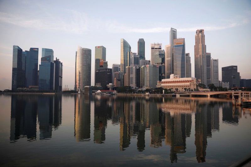 FILE PHOTO: A view of the skyline of Singapore