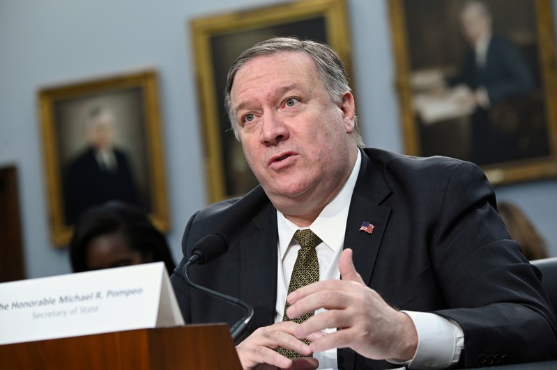 FILE PHOTO: Pompeo testifies in House Appropriations Subcommittee hearing