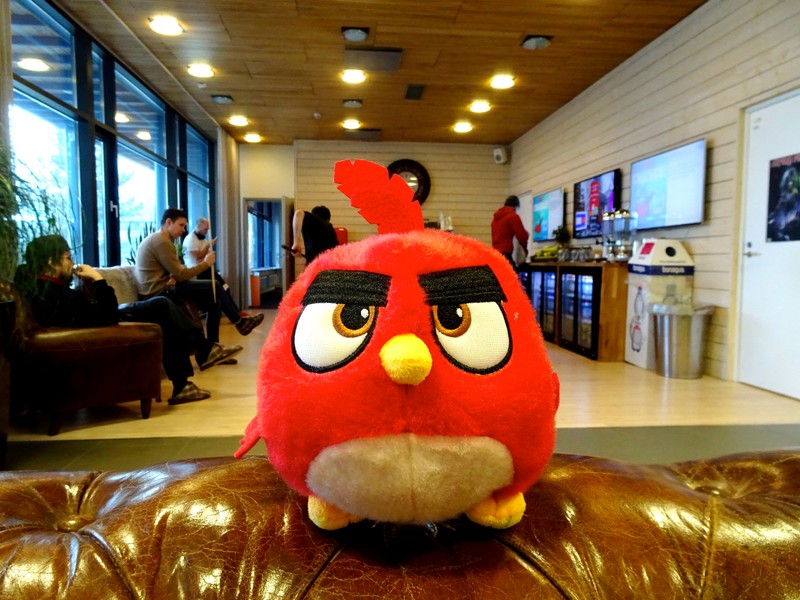 FILE PHOTO: An Angry Birds game character is seen at the Rovio headquarters in Espoo