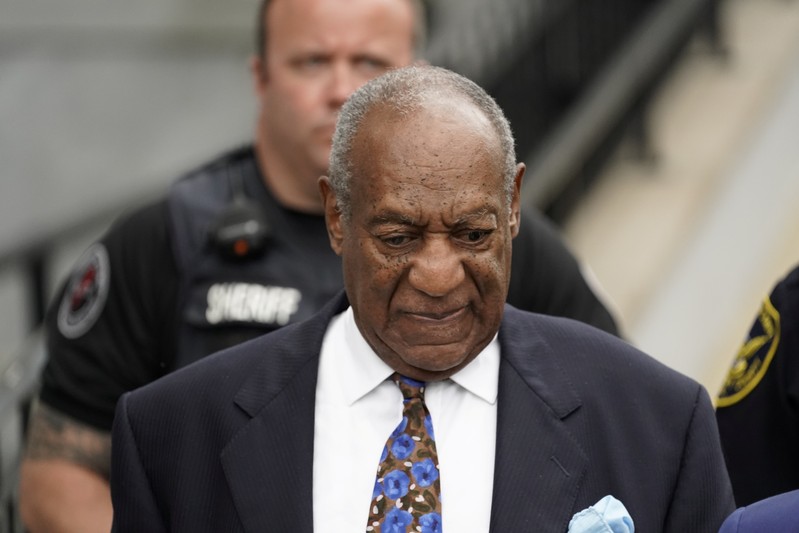 Actor and comedian Bill Cosby leaves the Montgomery County Courthouse in Norristown, Pennsylvania