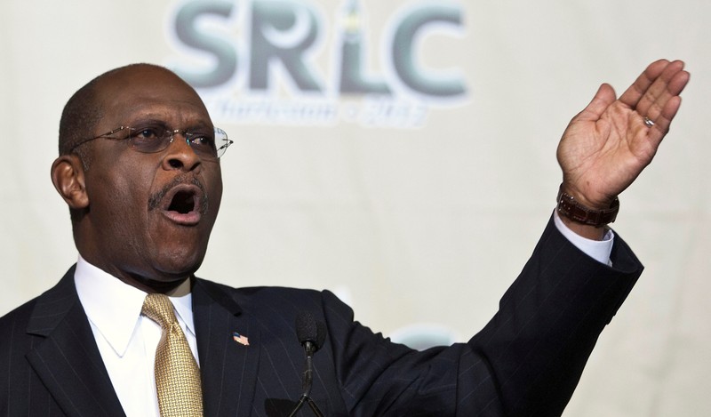 FILE PHOTO: Former republican presidential candidate Cain speaks at the College of Charleston in Charleston