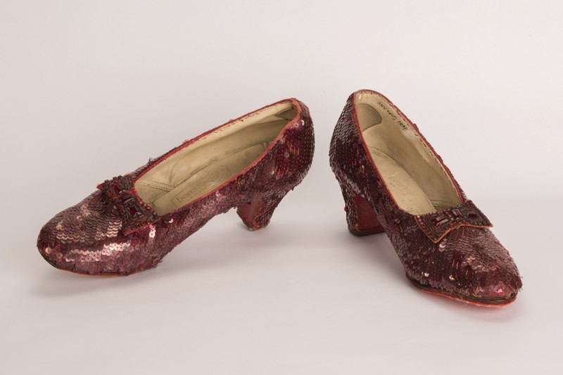 FILE PHOTO: Minneapolis Division of the FBI image of a pair of ruby slippers featured in the classic 1939 film The Wizard of Oz