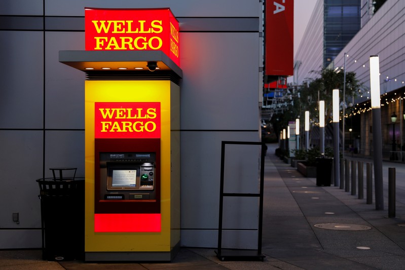 FILE PHOTO: A Wells Fargo ATM machine is shown in Los Angeles, California