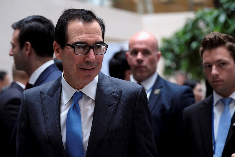 U.S. Treasury Secretary Steven Mnuchin at the IMF and World Bank Spring Meetings in Washington