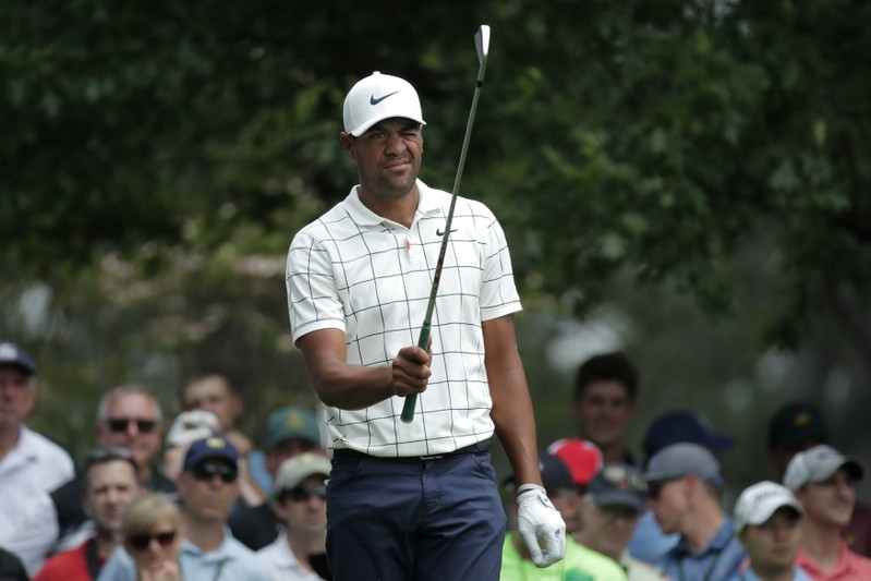 Third round play of the Masters at Augusta National