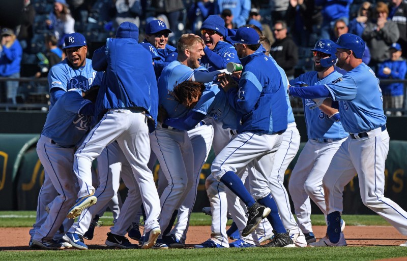 MLB: Cleveland Indians at Kansas City Royals