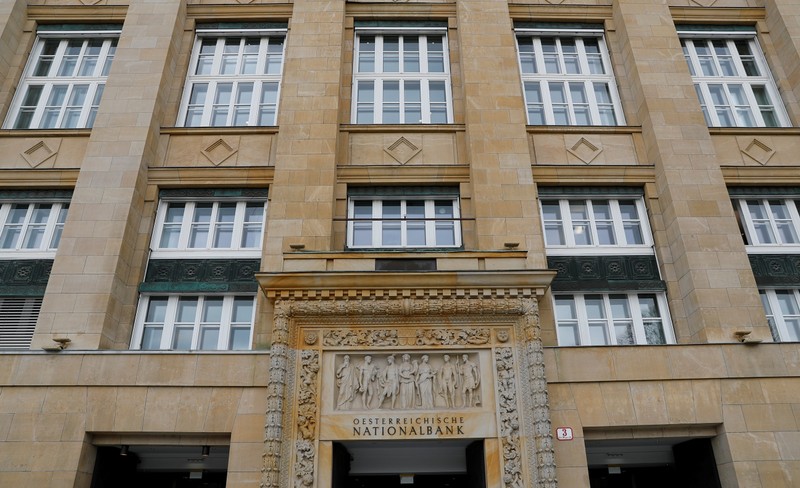 Austrian National Bank (OeNB) headquarters is pictured in Vienna