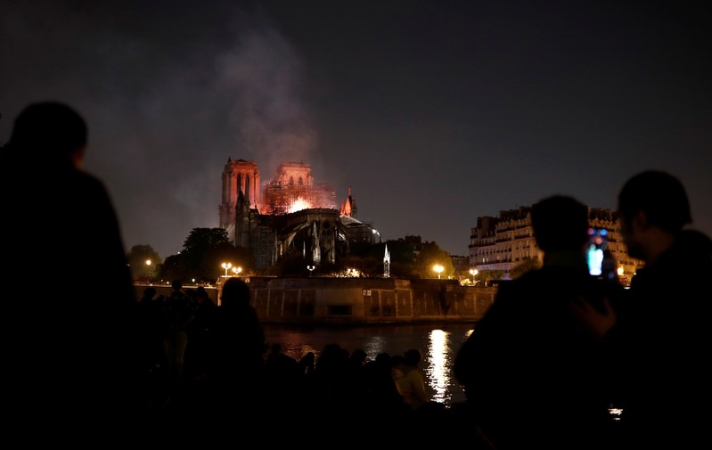 Fire at Notre Dame Cathedral in Paris