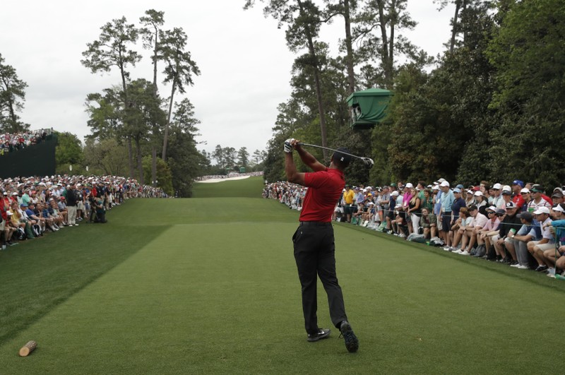 Final round play of the Masters at Augusta National